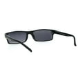 thumbnail image 4 of Mens Narrow Rectangular Plastic Powered Sun Reader Reading Glasses Black 1.5, 4 of 4