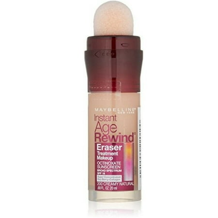 Maybelline Instant Age Rewind Eraser Foundation - Creamy Natural - 2 Pack, Easily apply the foundation to cover dark circles, fine lines, and age.., By Maybelline New (Best Foundation To Cover Dark Circles)