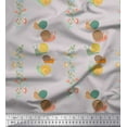 thumbnail image 1 of Soimoi Rayon Fabric Leaves,Floral & Snail Kids Print Fabric by The Yard 56 Inch Wide, 1 of 1
