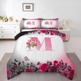 thumbnail image 1 of Erosebridal Monogrammed Bedding Twin Comforter Set,Personalized Initial Down Comforter,Letter Decoration,Reversible,Lightweight,2-Piece, 1 of 8