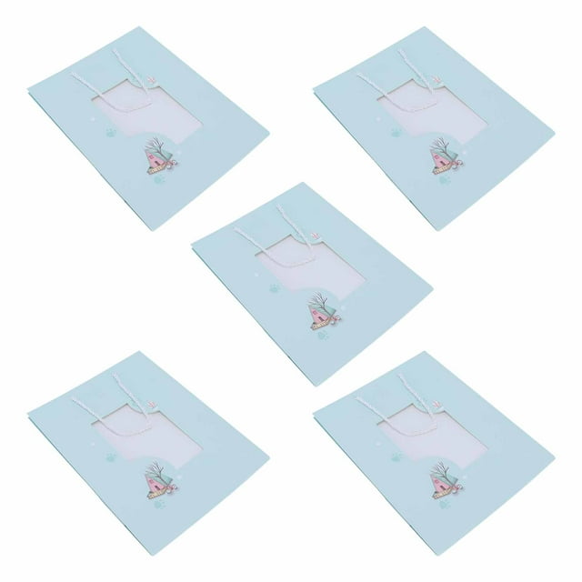 Suministros para manualidades, bolsa de papel de 5 piezas, bolsa de regalo única, bolsa de papel, instalación sin esfuerzo