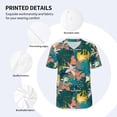 thumbnail image 3 of KLL Hawaiian Style for Men's Baseball Shirts,Short Sleeve Casual Shirts Button Down Shirt for Men Beach Summer Wedding Shirt-XX-Large, 3 of 7