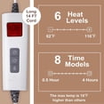 thumbnail image 6 of Danolaps Electric Throw Blanket,Cozy Luxury Faux Fur Ribbed Flannel Heated Throw with 6 Heating Levels & 4 Hours Auto Off,Fast Heating & Overheat Protection,Soft Ribbed Flannel Warming Blanket Machine, 6 of 6