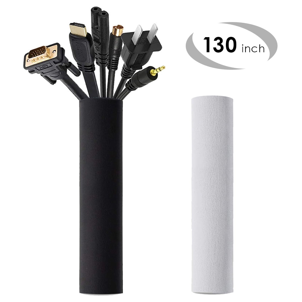 13 Inch Cable Management Organizer Neoprene Cable Cord Wire Cover Hider