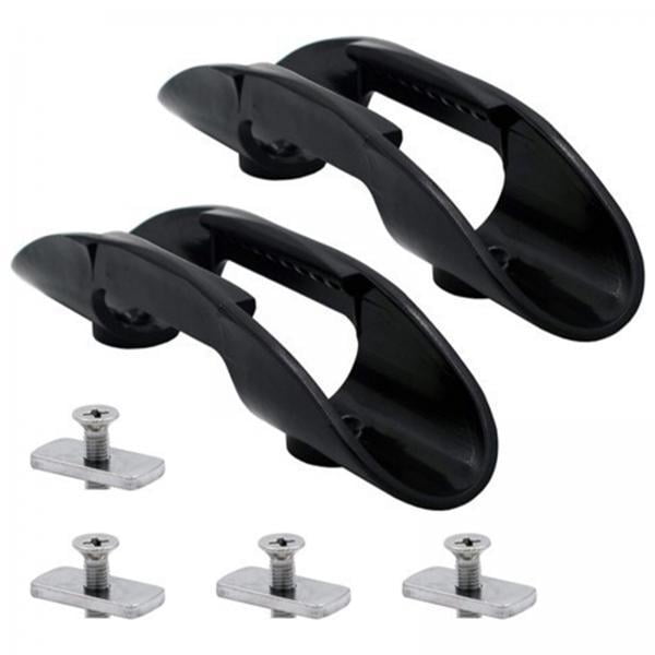 2x2 Uds Clips De Soporte De Paleta De Kayak Remos Keeper Barco Marino Con Tornillos Hardware Sunnimix Clips de soporte de paleta de kayak