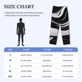 thumbnail image 4 of Vsdgher Abstract Black White Swirls Mens Pajama Pants Sleep & Lounge Pants, PJ Pants-XX-Large, 4 of 6