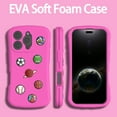 thumbnail image 5 of Case Designed for iPhone 16 Pro Max, Soft Flexible EVA Foam Material, Cute Pattern for Girls Boys Kids Drop Protective Lightweight Slim Shockproof Phone Cover for iPhone 16 Pro Max, Rose, 5 of 7
