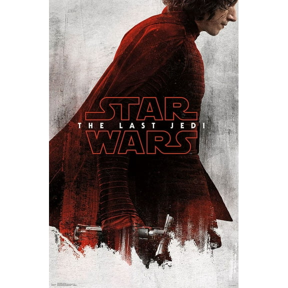 Star Wars: The Last Jedi - Red Kylo Wall Poster, 22.375" x 34"