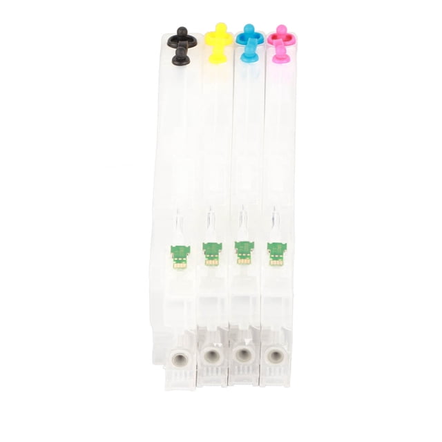 Reemplazo de Cartucho vacío Jadeshay 4 piezas Cartucho de tinta vacío recargable color magenta azul amarillo negro