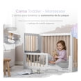 thumbnail image 4 of Cuna de Madera Convertible 3 en 1 Esquimal - Cuna, Cama Montessori y Sillón (Madera-Blanco, 125x65 cm), 4 of 7