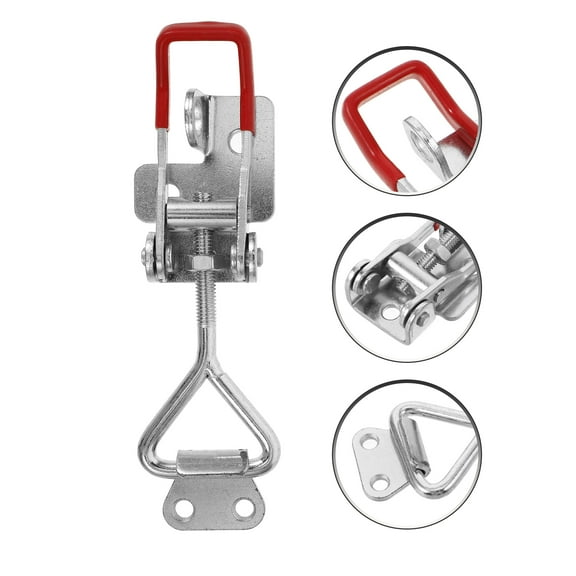 BESTONZON Steel Latch for Trailer with Easy Grip Handle in Silver