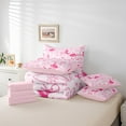 thumbnail image 6 of Homewish Girly Pink Boot Hat Twin Bedding Sets 7-Piece, Tribal Sheep Skeleton Bedding Comforter Set, Rustic Farmhouse Reversible Sheet Sets, Breathable Home Decor, 6 of 8