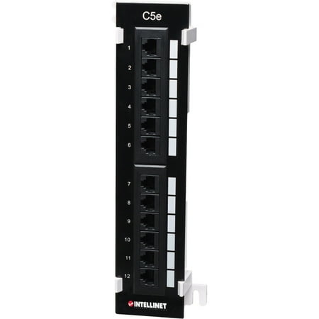 - Intellinet Wall-Mount Cat-5E 12-Port Patch Panel