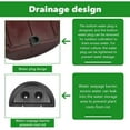 thumbnail image 5 of BUZIFU 2 Pcs Hanging Planters Wall Mounted Hanging Basket Fence Planter Hanging Plant Pots Plastic Flower Pot Container with Drainage and 4 Hooks for Balcony Fence Patio Planters, Indoor Outdoor, 5 of 8