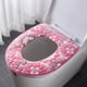 thumbnail image 5 of Funda para asiento de inodoro con cremallera, gruesa, cálida y suave, con asa, lavable, de franela de tamaño estándar, 5 of 6