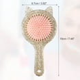 thumbnail image 2 of 1pc Women Cat's Ears Air Cushion Hair Brush for Straight Curly Thick Hair Brown ABS TPR, 2 of 6