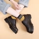 thumbnail image 1 of Zapatos de suela gruesa para mujer, mocasines con plataforma Oxfords, hebilla y Correa, punta redonda, 1 of 4