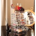 thumbnail image 4 of Organizador de maquillaje Cq, acrílico, apilable, 11 cajones, transparente, 4 unidades, 4 of 7