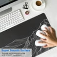 thumbnail image 4 of Black Gaming Mouse Pad with Non-Slip Rubber Base: Waterproof Desk Mat, Extra Large 31.5x11.8inch - Perfect for Keyboard and Mouse, 4 of 7