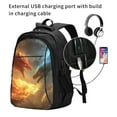 thumbnail image 2 of Honeii Red And Blue Fire Dragon B for Travel Laptop Backpack, Business Laptops Backpack with USB Charging Port, College High School Computer Bag for Men Women, 2 of 7