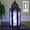 Clear, variant on Moroccan Metal Candle Lantern Holder with LED Fairy String Lights, Medium, Gold