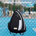 thumbnail image 4 of Bolso de pickleball VELADAY acolchado tipo bandolera para 2 paletas, negro, 4 of 7