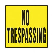 Hy-Ko English Yellow Informational Sign 11 in. H X 11 in. W