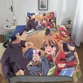 thumbnail image 1 of Toradora Bedding Set Tora-dora 3d Printed Pattern Duvet Cover Zipper Closure With Pillowcases Microfiber For Adults And Children 2 Piece Set Single, 1 of 5