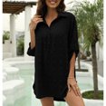 thumbnail image 2 of Traje de baño para mujer, traje de baño de gasa informal suelto, traje de baño para playa, camisa de vestir larga, 2 of 5