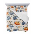 thumbnail image 6 of Fall Pumpkin Twin Size Down Alternative Comforter, Lightweight Comforter Quilt Bedding Set with Pillow Shams Thanksgiving Autumn Daisy Rustic Leaves Beige Bed Comforter Duvet Insert 68"x86", 6 of 6