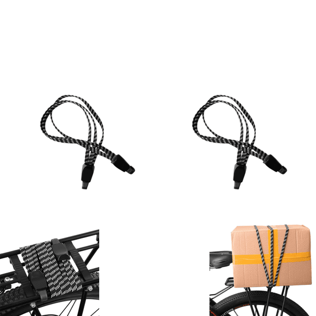 Cuerdas elásticas con ganchos, 4 correas para portaequipajes 3 en 1, tensor elástico para bicicleta, correa para equipaje