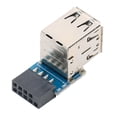 thumbnail image 1 of 2 9pin A 2 Puertos USB2.0 Acesorios de Equipos de Equipos informática de Puerto de Expansión Extendida, 1 of 7
