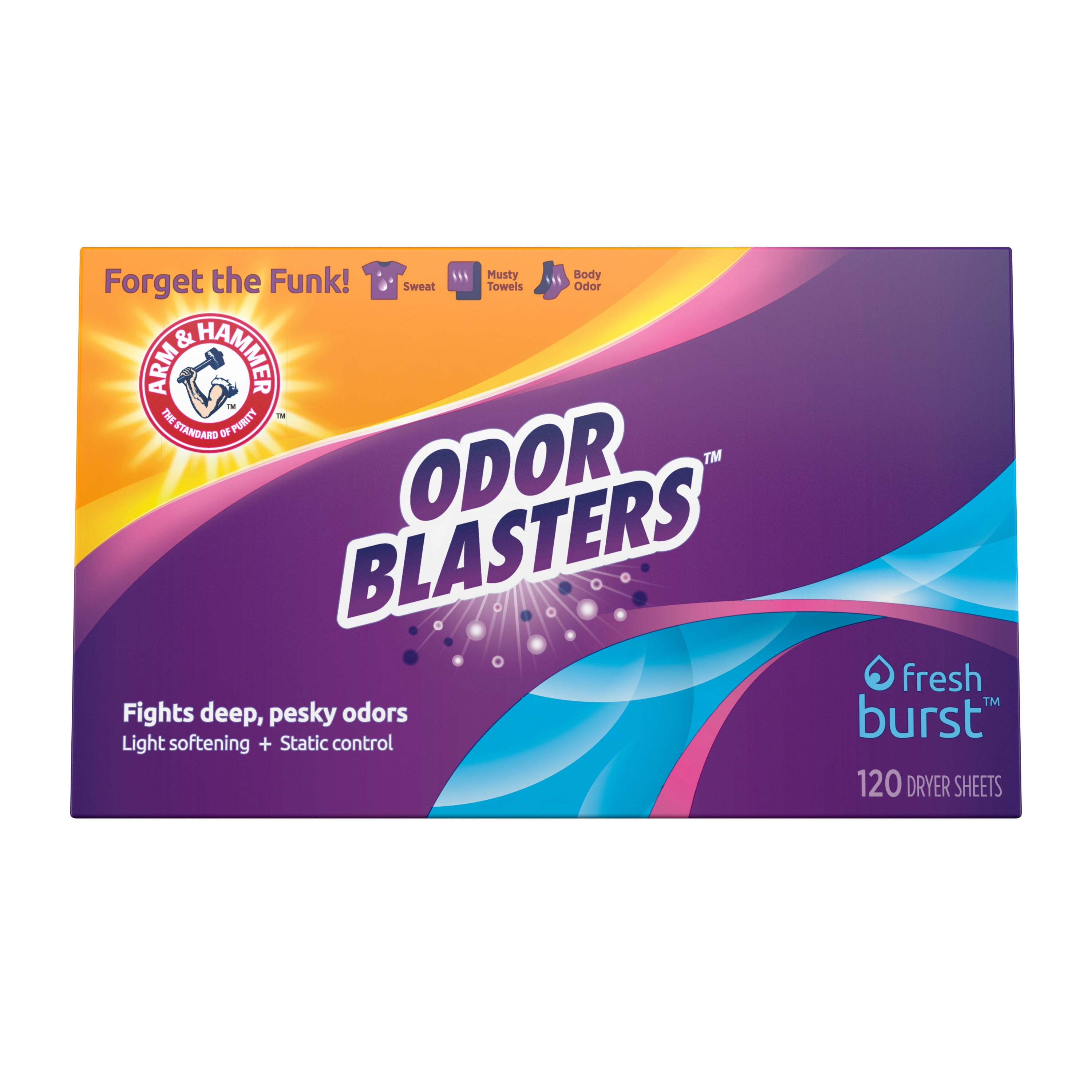 Arm & Hammer Odor Blaster Dryer Sheets Fresh Burst 120ct