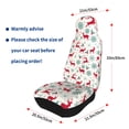 thumbnail image 4 of Pofeuu Vintage Christmas Reindeer Print Automotive Car Seat Covers Flat Cloth Full Set Seat Covers,Car Seat Covers front seats for Cars Trucks and SUVs(Two packs), 4 of 7