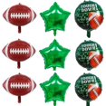 thumbnail image 1 of Yanonmyfd 10 Pack 18 Inch Blue Soccer Foil Balloons Football Helium Metallic Mylar Balloons for Birthday Party Sports Theme World Cup Party Decorations,18 Inch Rugby Star, 1 of 14