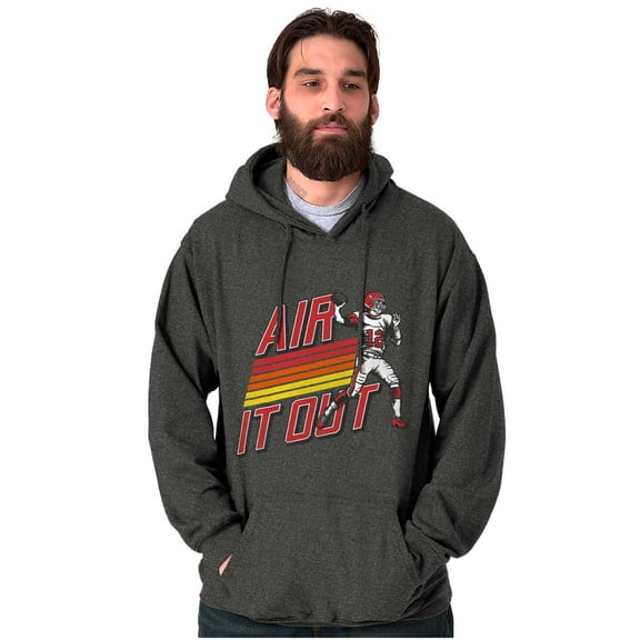 Football Quarterback Air It Out Hoodie Hooded Sweatshirt Men Brisco Brands S