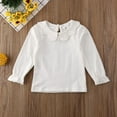 thumbnail image 2 of TheFound Casual Toddler Kids Baby Girls Long Sleeve T-Shirt Ruffle Blouse Tops Pullovers, 2 of 7