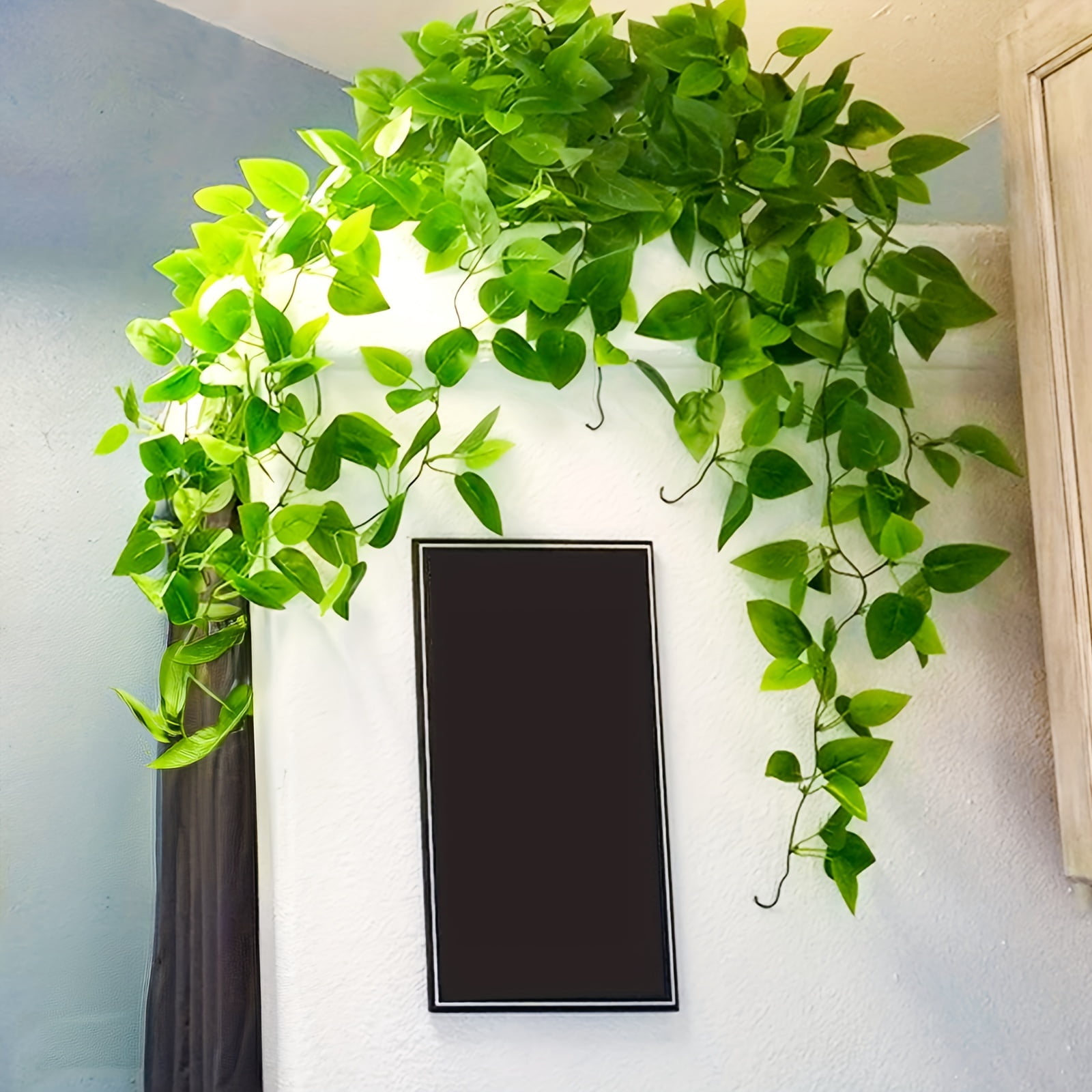 3pcs Artificial Hanging Plants, Fake Ivy Vine for Wall House Room Indoor Outdoor Decoration, suitable for indoor wall decoration, party and wedding bedroom, bathroom, home decoration, 3.6 In