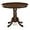 Walnut, variant on Pemberly Row Traditional 36" Wood Round Dining Table in Walnut Oak and Black