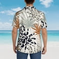 thumbnail image 6 of Easygdp Tropical Leaves Men's Hawaiian Shirts Print Lapel Short Sleeve for Beach, vacation, party, casual occasions - 3X-Large, 6 of 9
