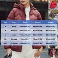 thumbnail image 3 of Women's Winter Hooded Jacket Solide Color Zip UP Puffer Jacket Thicken Stand Collar Snow Coat with Removable Hood Beige 2XL, 3 of 9