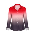 thumbnail image 5 of hotojiny Long Sleeve Shirts for Women Satin Silk Button Down Casual Outfits Loose Fit Gradient Blouses Fashion Clothing, 5 of 5