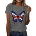 thumbnail image 2 of Simua Womens Summer Casual Short Sleeve Tops Patriotic T-Shirt 4th of July Shirt Fashion Printed Shirt, 2 of 4