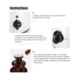 thumbnail image 2 of Fuente de Chocolate eléctrica, Fuente de Chocolate de 4 Capas, Acero Inoxidable de 4 Capas para Suministros de Boda Resturant Home Party Birthday Decoraion(#1), 2 of 5