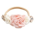 thumbnail image 4 of Floral Headwear, Accesorios cabello suaves y elásticos Flower Hair Band para bebés, recién nacidos, cumpleaños, fiestas, Estilo I Yotijar Diadema floral para el cabello, 4 of 6
