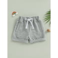 thumbnail image 2 of Arvbitana 0-3 Years Baby Boys Athletic Shorts Solid Color Elastic Casual Shorts Shorts for Infant Newborn, 2 of 8