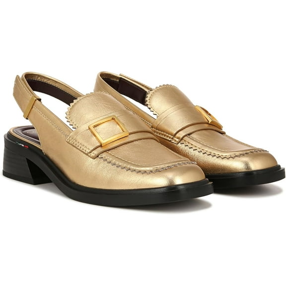 Franco Sarto Women's Gianna Slingback Loafers Gold 8.5M