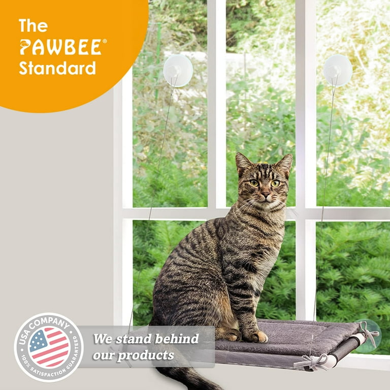 PAWBEE Cat Window Perch Super Sturdy Cat Window Hammock Extra