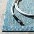 thumbnail image 5 of SAFAVIEH Courtyard Delbet Distressed Medallion Indoor/Outdoor Area Rug, 6'7" x 6'7" Square, Aqua/Grey, 5 of 11