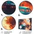 thumbnail image 3 of Designart "Art Deco Cityscapes Unveiled in Blue and Orange" City Art Deco Metal Art Print, 3 of 5